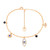 Gold Evil Eye Icon Bracelet with multiple charms including sapphire-blue accents and adjustable chain – jewellery product thumbnail on white background