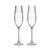 Ripple Set of 2 Crystal Champagne Glasses