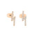 Tc Lightning - Stud Earring With Cz Gold