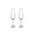 Eternity Set of 2 Crystal Champagne Glasses