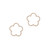 Tc Fleur Collection Cut Out Cz Inset Earrings Gold