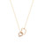 Tc Fleur Collection Cz Inset & Polished Fleur Pendant Gold