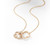 Tc Fleur Collection Cz Inset & Polished Fleur Pendant Gold