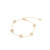 Tc Fleur Collection 5 Cz Inset Fleur Bracelet Gold