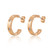 TC Circle Cz Set Huggies Gold