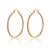 TC Large Pave Set Hoop Earrings Gold