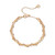 TC Chain & Pave Bracelet Gold
