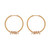 Tc Snake Hoop Earrings & Snake Gold