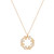 Tc Snake Polished & Cz Inset Snake Pendant Gold