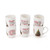 NEW Merry little Christmas Set of 6 Hatbox Mugs