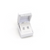 Silver Stud Earrings Sapphire Centre White Surround