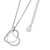 Floating Heart Pendant Silver