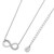 Part Stone Set Infinity Pendant Silver