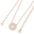 Star Cut-Out Rose Gold Round Pave Pendant