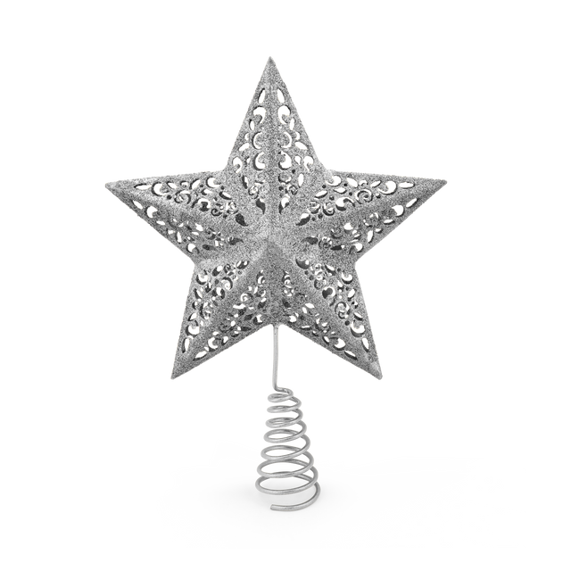 Silver Christmas Tree Topper