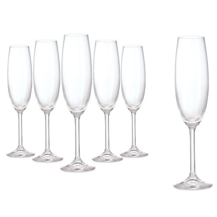 Connoisseur Set of 6 Champagne Flute 220ml