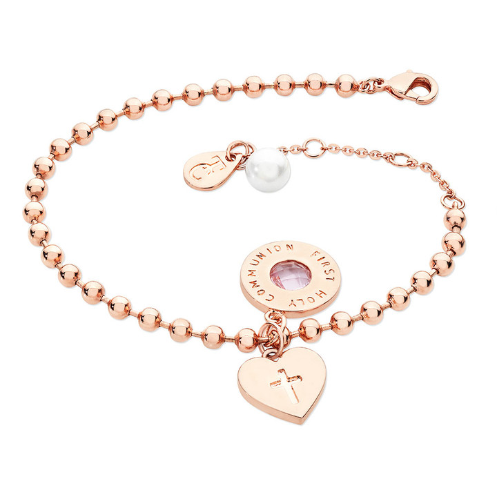 Three Charm Ball Chain Bracelet Three Charm Ball Chain Bracelet