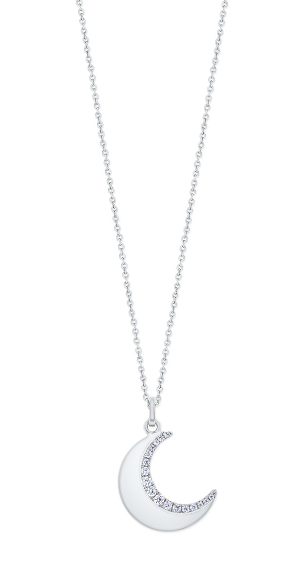 HALF MOON PENDANT - SILVER HALF MOON PENDANT - SILVER