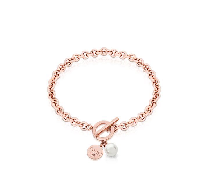 Romi Rose Gold Pearl Bracelet Romi Rose Gold Pearl Bracelet