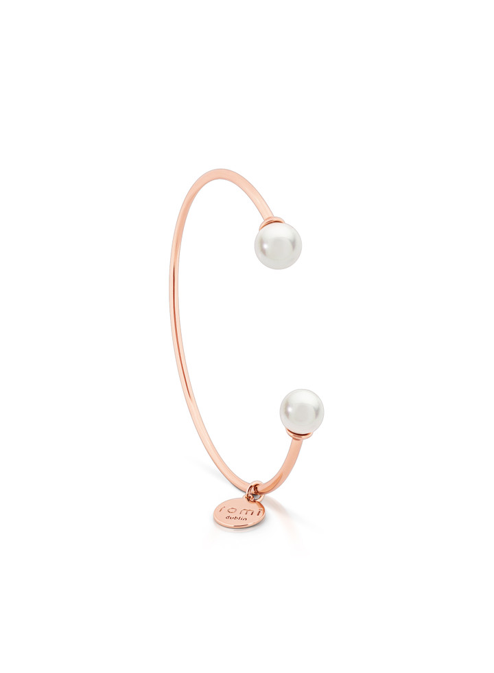 Romi Rose Gold Pearl Bangle Romi Rose Gold Pearl Bangle