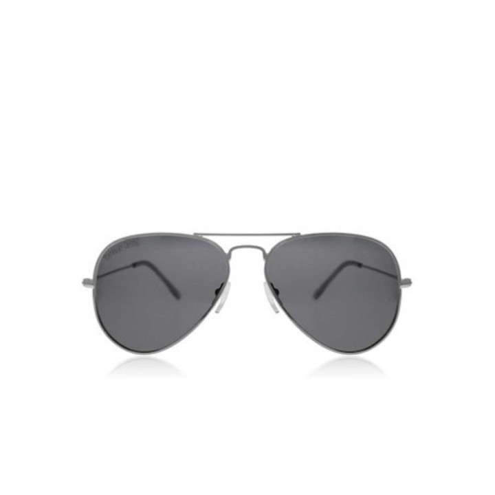 Polarized Aviator Sunglasses Silver Frame