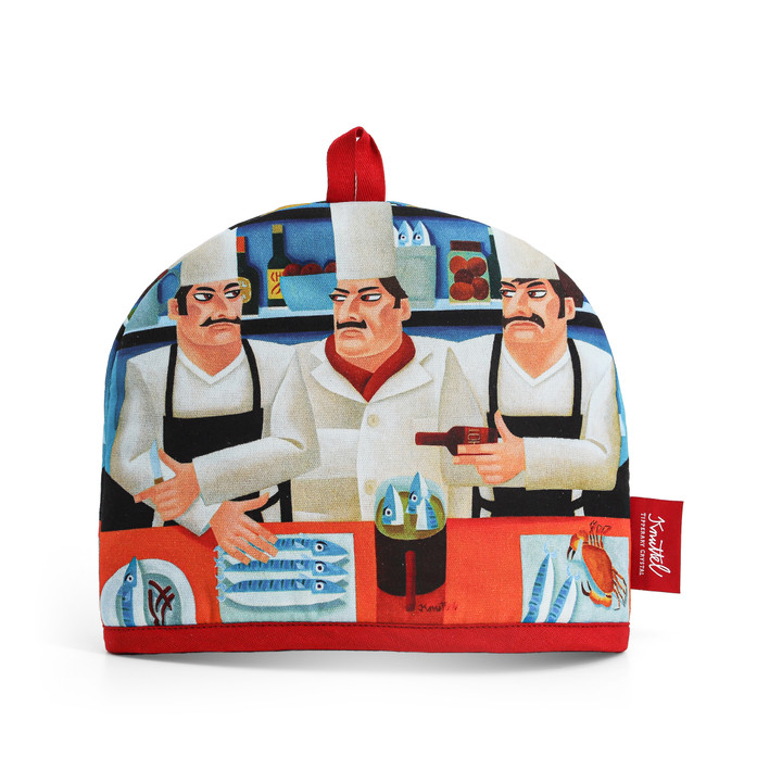 Graham Knuttel Tea Cosy 'Three Chefs'