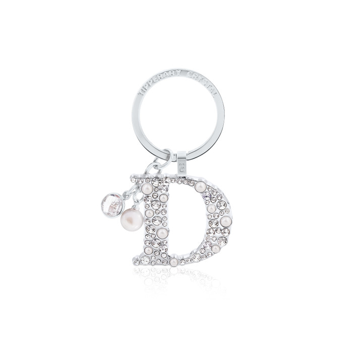 Tipperary Crystal Pearl & Diamond Letter "D" Keyring Tipperary Crystal Pearl & Diamond Letter "D" Keyring