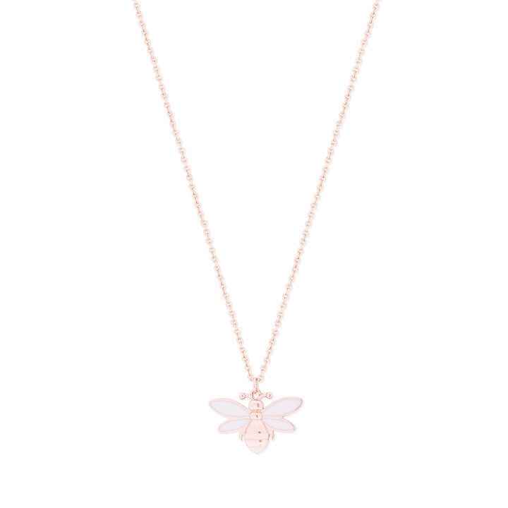 BEE ROSE GOLD WHITE PENDANT BEE ROSE GOLD WHITE PENDANT