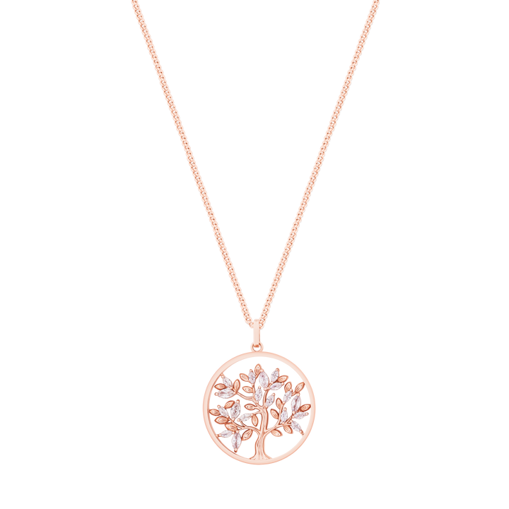 TREE OF LIFE CIRCLE W/CLEAR MARQUISE CZ RG PENDANT TREE OF LIFE CIRCLE W/CLEAR MARQUISE CZ RG PENDANT