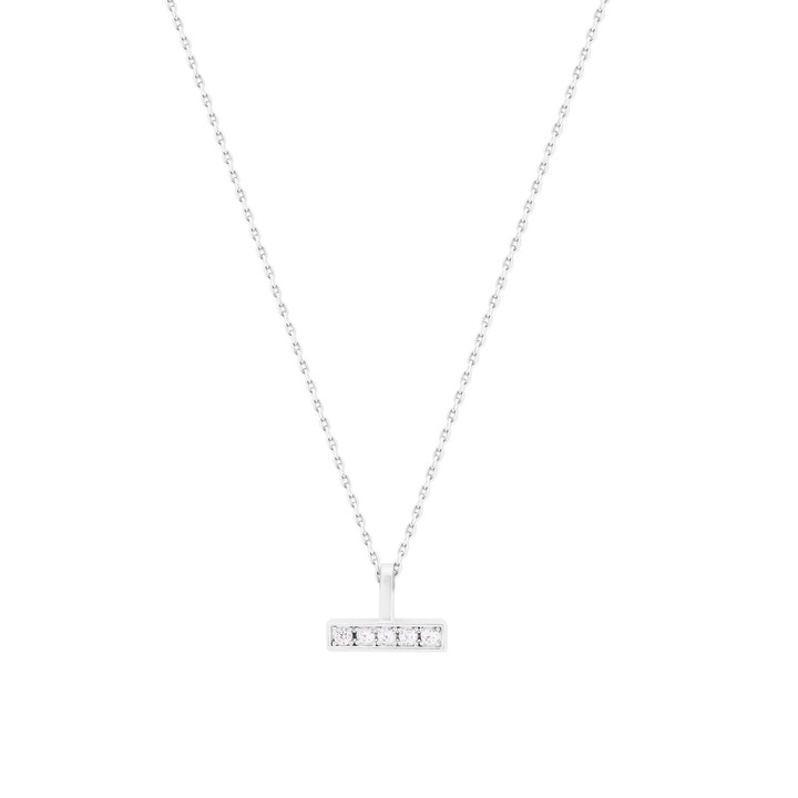 T-BAR CZ SET PENDANT SILVER T-BAR CZ SET PENDANT SILVER