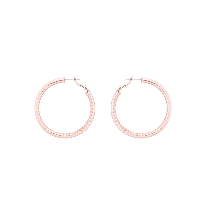 TC HOOP SILK THREAD EARRINGS ROSE GOLD TC HOOP SILK THREAD EARRINGS ROSE GOLD