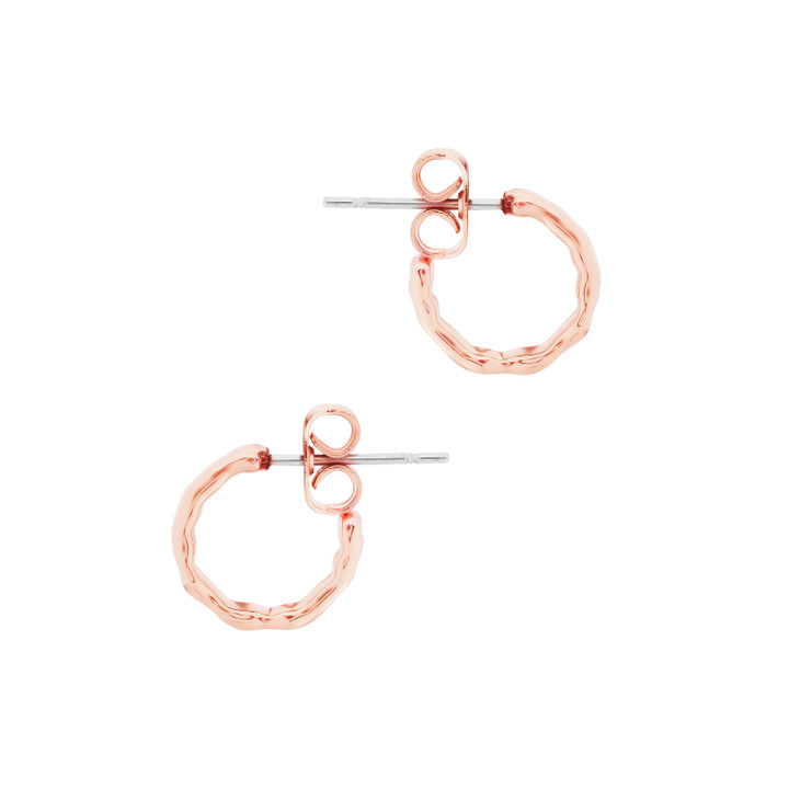 TC MINI HOOP EARRING ROSE GOLD