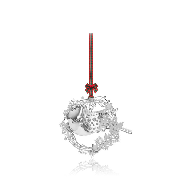 Heirloom Decoration - Robin with Wreath