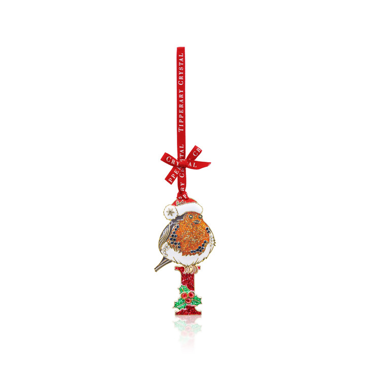 Alphabet Robin Christmas Decoration - I