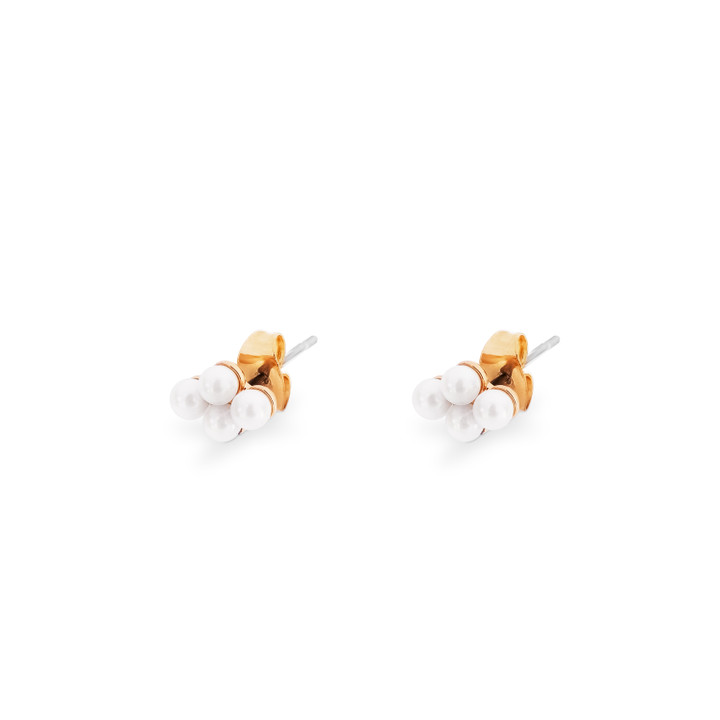 TC FOUR PEARL EARRINGS GOLD