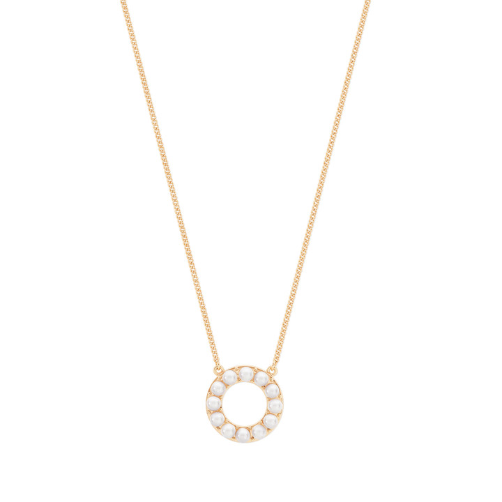 TC CIRCLE OF PEARL PENDANT GOLD