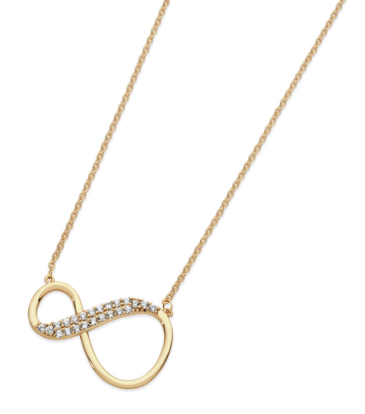 8 SHAPE INFINITY PENDANT GOLD