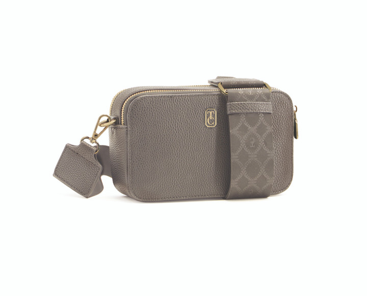 Miami Mini Crossbody With Shoulder Strap - Grey