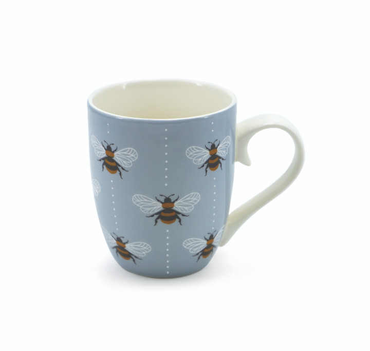 Bee Single Mug Blue Bee Single Mug Blue