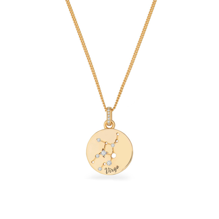 Zodiac Gold Pendant - Virgo