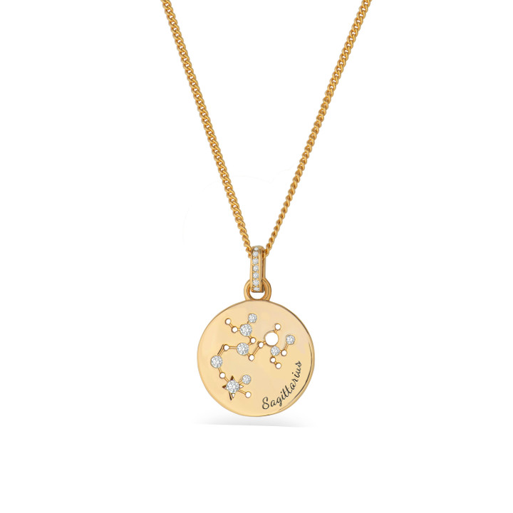 Zodiac Gold Pendant - Sagittarius Zodiac Gold Pendant - Sagittarius