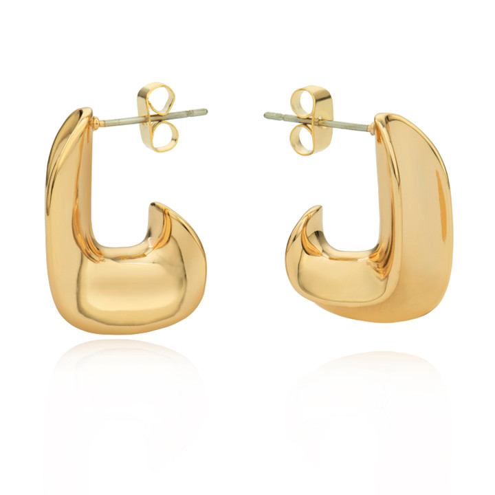 TC L Hoop Earrings Gold