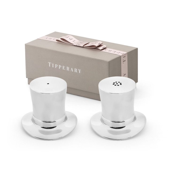 Silver Top Hat Salt & Pepper Shaker - NEW 2025