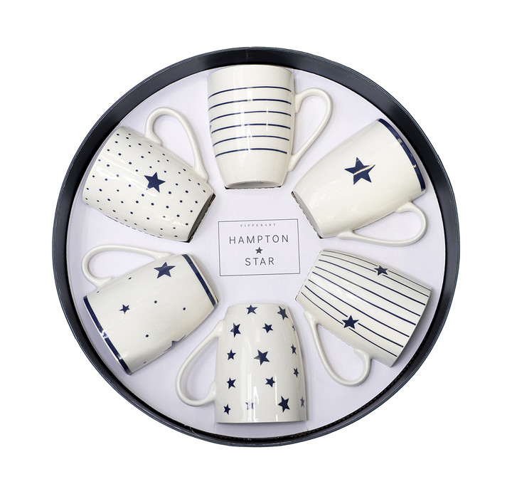 Hampton Star Set Of 6 Mugs