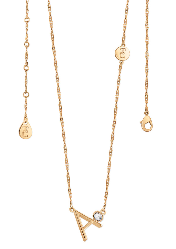Tc Letter "A" Pendant Gold