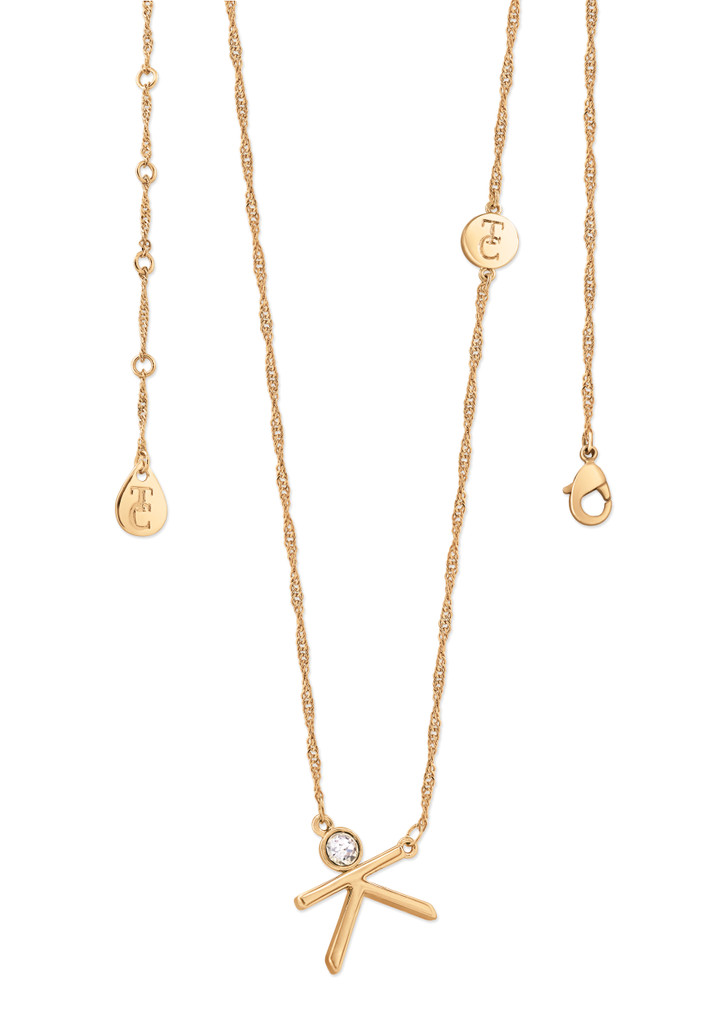 TC Letter "K" Pendant - Gold