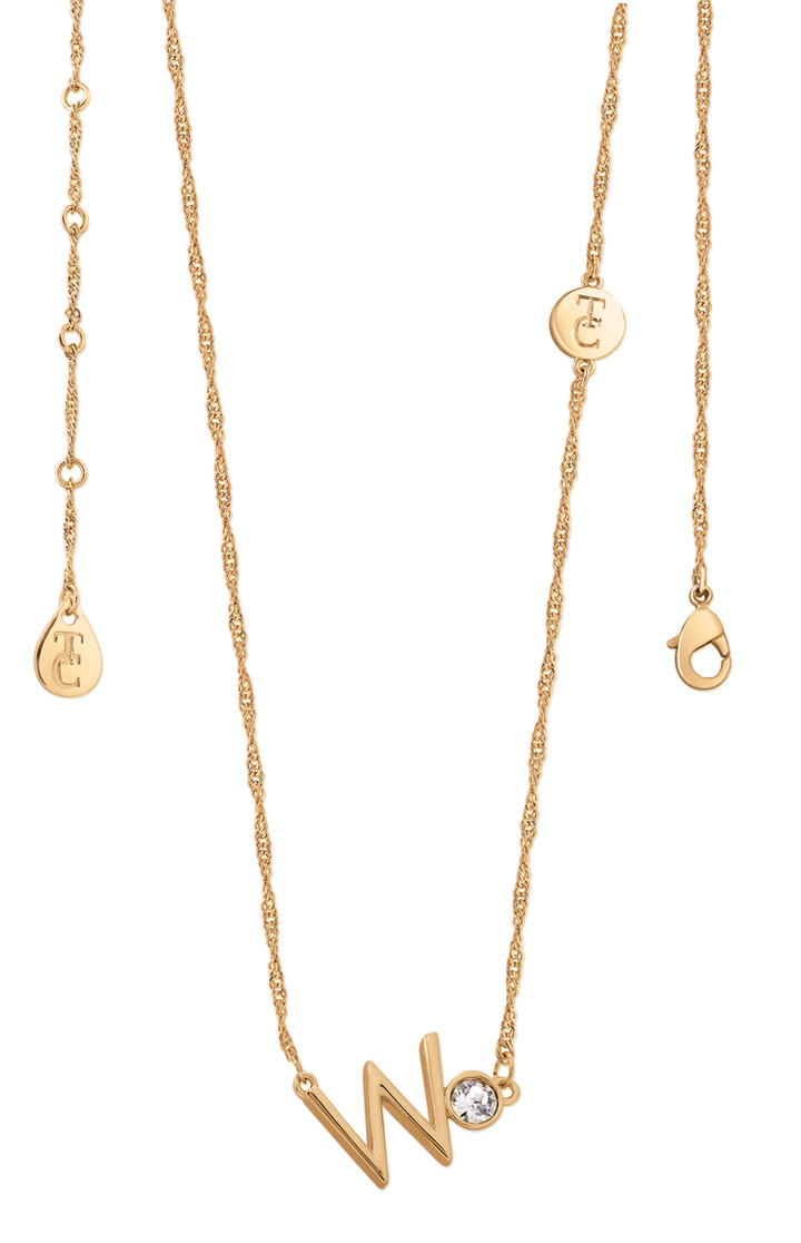 TC Letter "W" Pendant - Gold