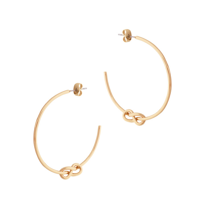 TC Love Knot - Hoop Earrings Gold