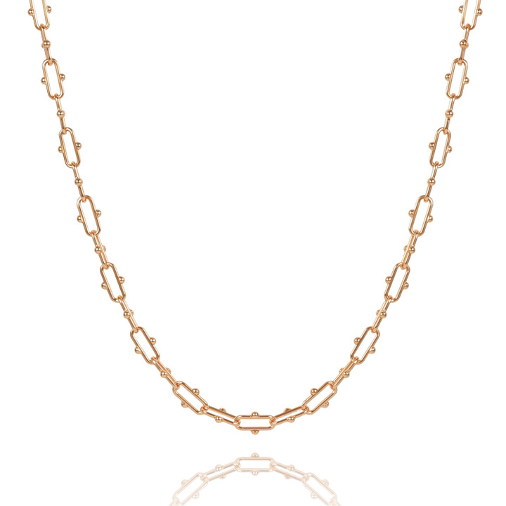 TC Chain Link Necklace Gold