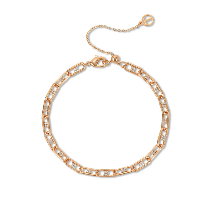 TC Chain & Cz Bracelet Gold